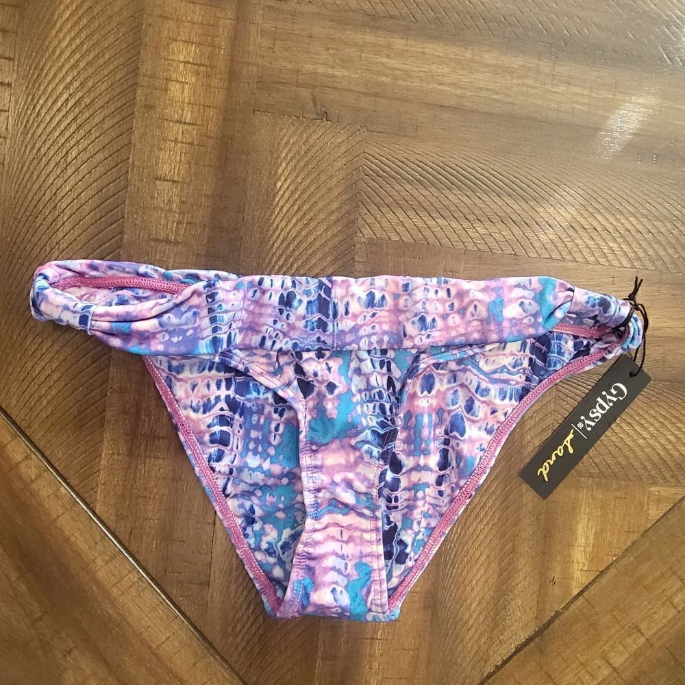 Gypsy05 Bikini Bottom Small Pink Purple and Blue